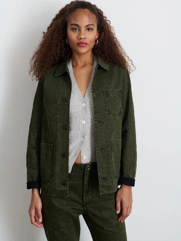 Britt Work Jacket in Herringbone