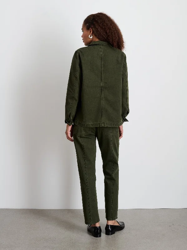 Britt Work Jacket in Herringbone